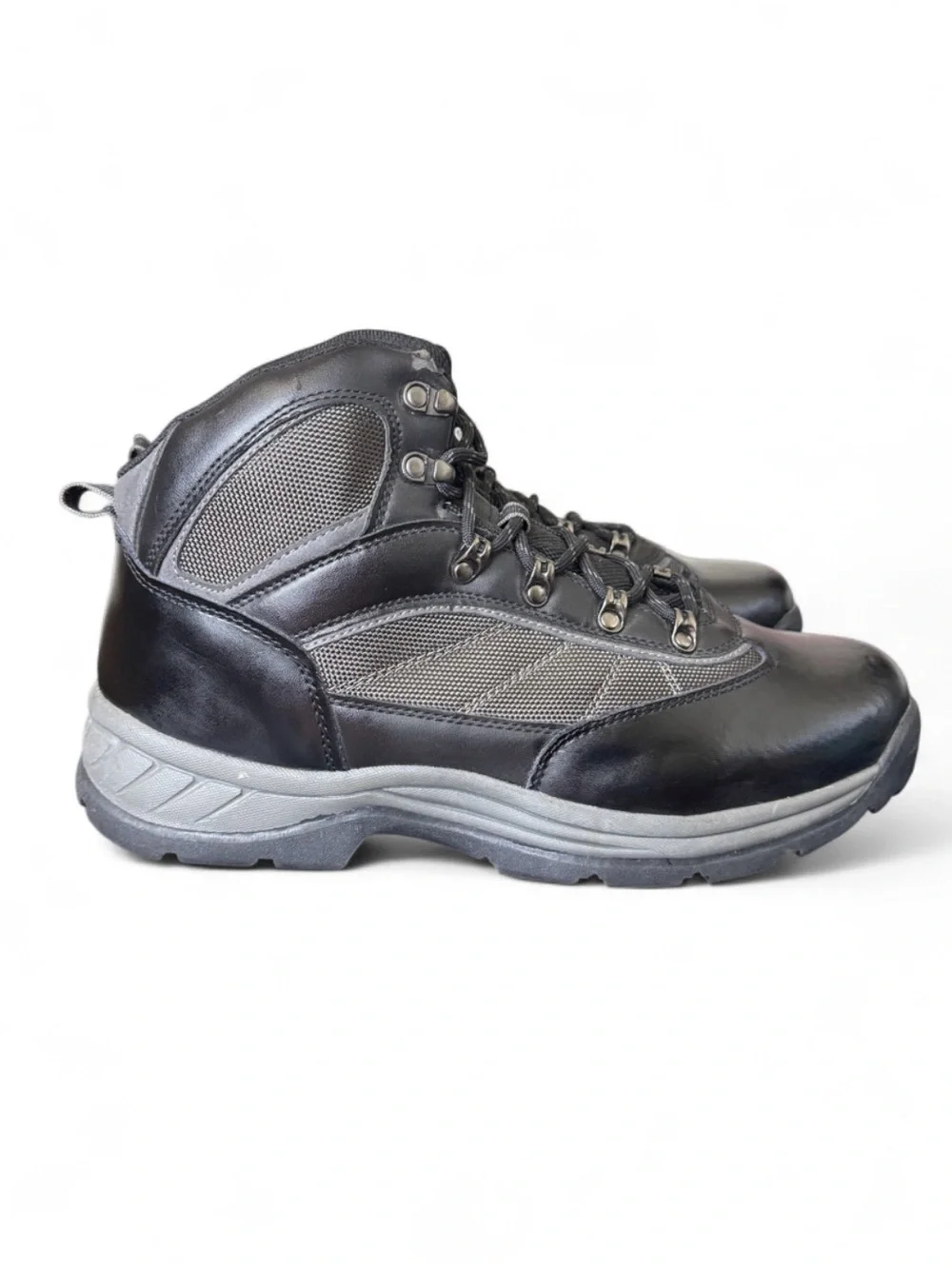 1: Goodfellow & Co Marcel Black Grey Mid Hiking Work Boots Men's Size